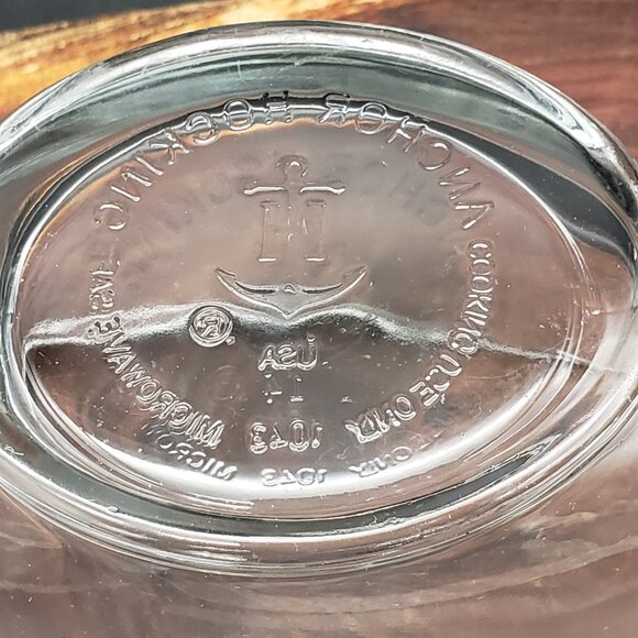 Vintage Anchor Hocking Glass Gravy Boat – Clear Pressed Glass 8.5” with Handle - Picture 7 of 12